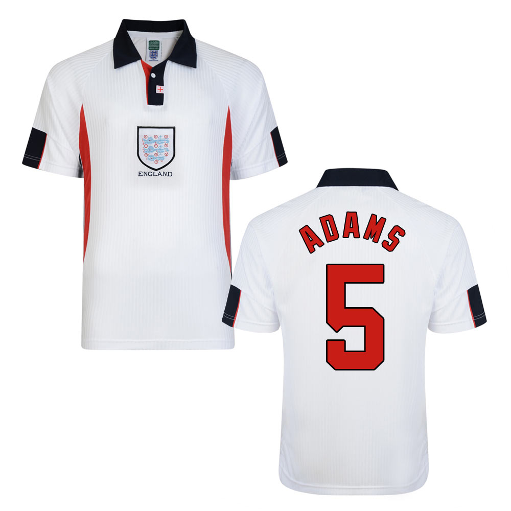 Score Draw England World Cup 1998 Home Shirt (Adams 5)