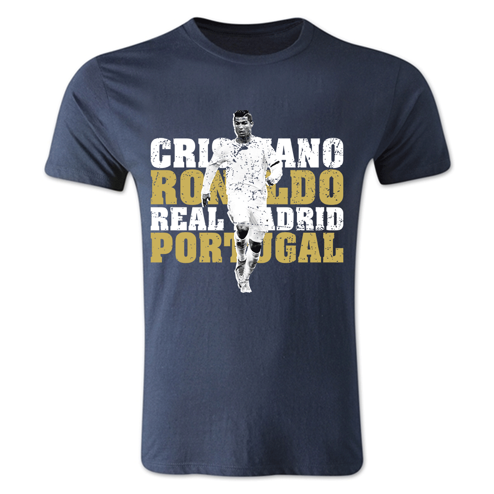 Cristiano Ronaldo Real Madrid T-Shirt (Navy) - Kids
