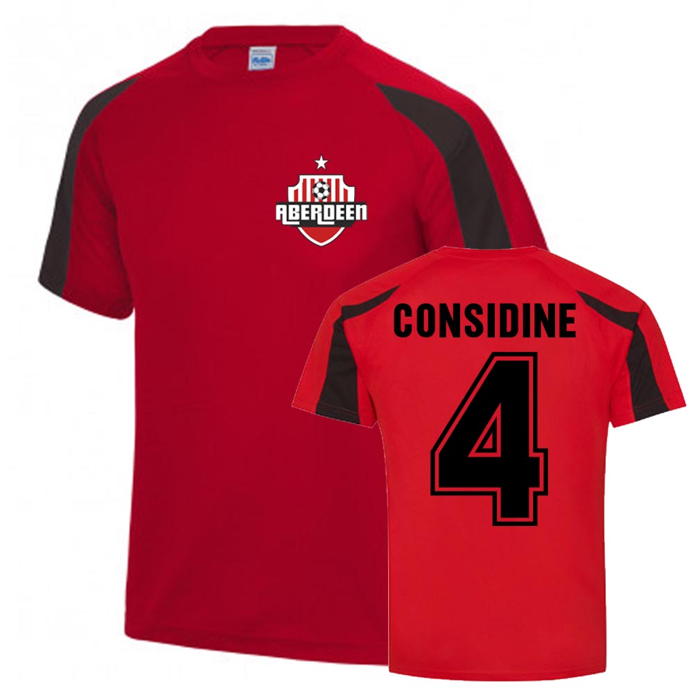 Andrew Considine Aberdeen Sports Training Jersey (Red)