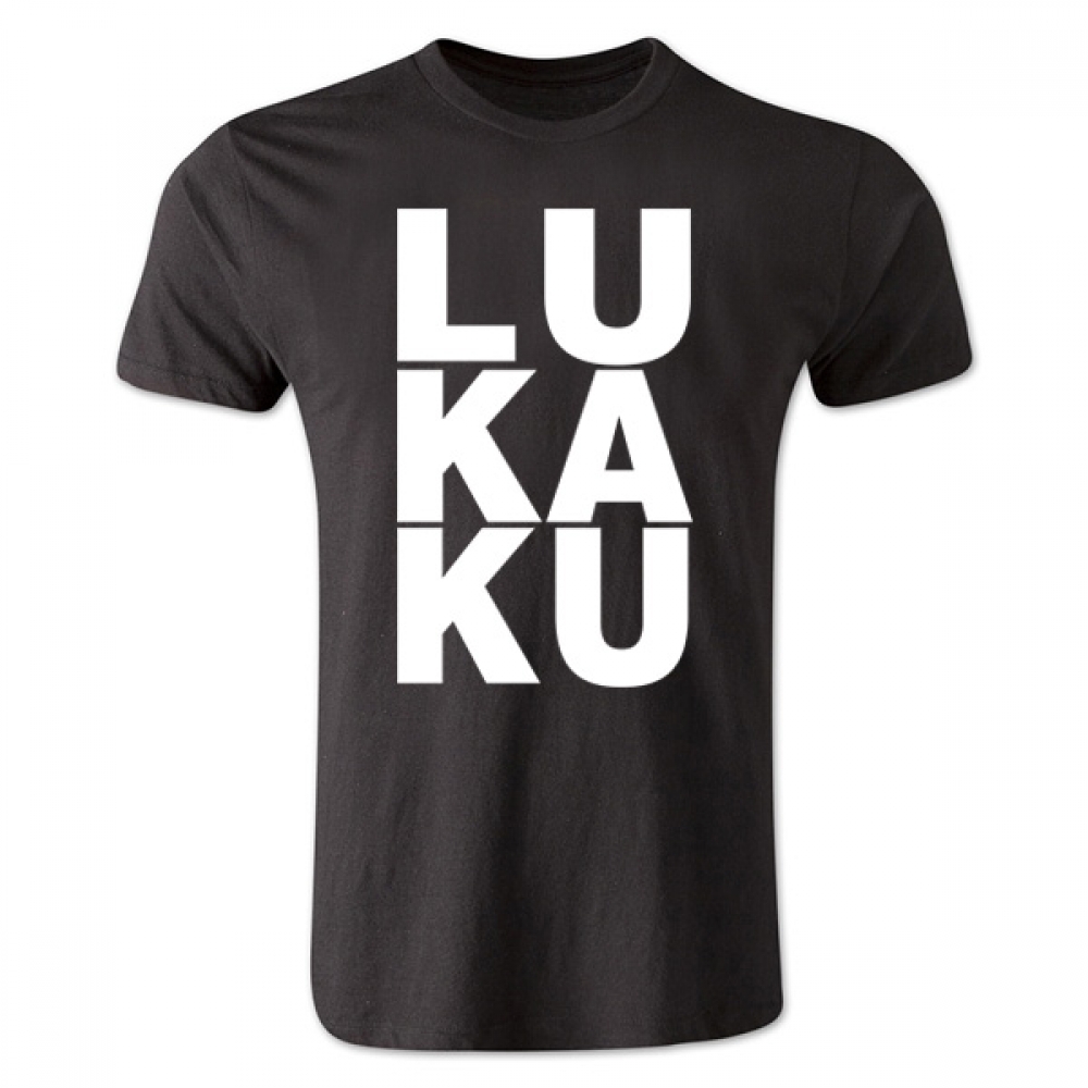 Romelu Lukaku Man Utd T-Shirt (Black/White) - Kids [TSHIRTBLACKKIDS;] -  $ 