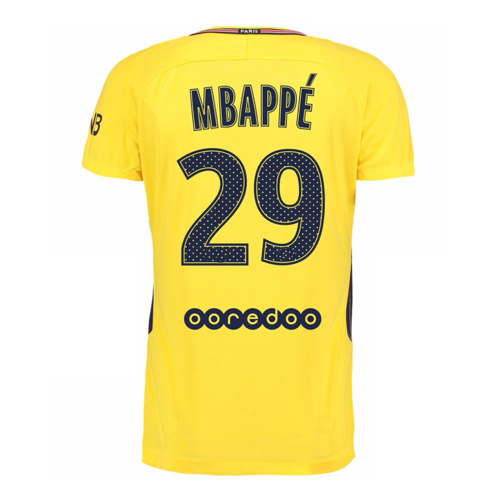 Psg Away Kit Mbappe  2018 19 PSG away MBAPPE #7 name kit + Ligue 1