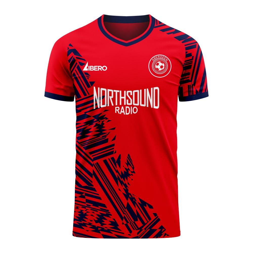 Aberdeen 2023-2024 Home Concept Football Kit (Libero) - Kids (Long Sleeve)