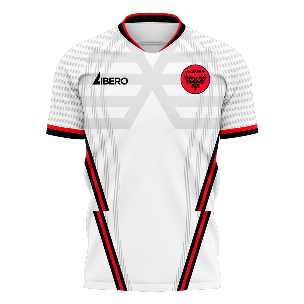 Albania 2025-2026 Away Concept Football Kit (Libero) - Kids (Long Sleeve)