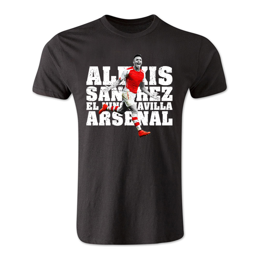 Alexis Sanchez Arsenal El Nino Maravilla T-Shirt (Black)