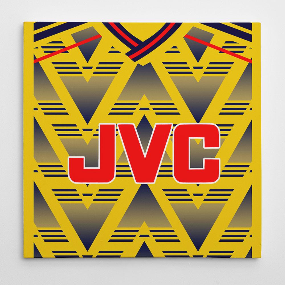 Arsenal 1991 Away Football Canvas Print