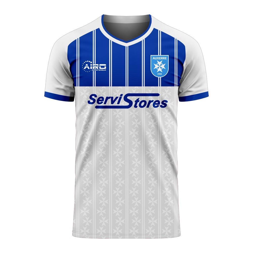 Auxerre 2025-2026 Home Concept Football Kit (Airo) - Kids