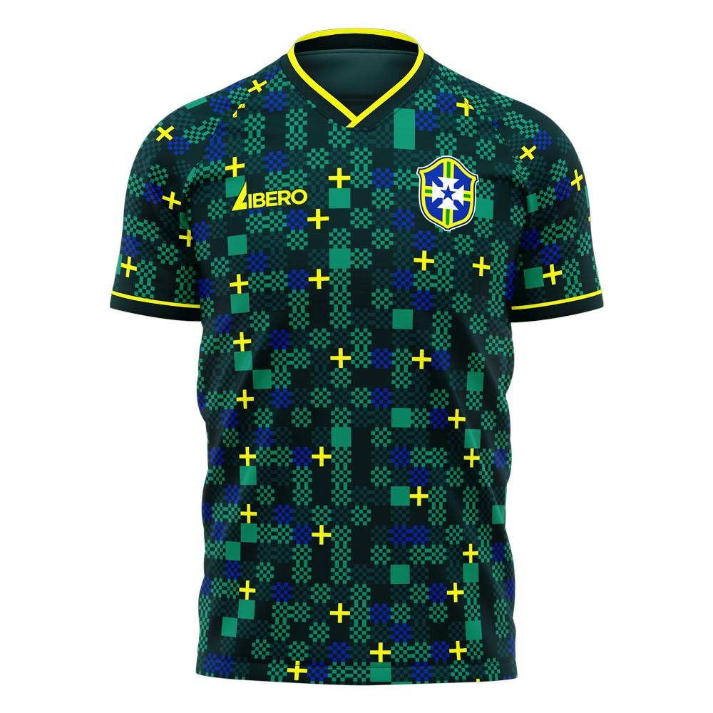 Brazil 2023-2024 Third Concept Football Kit (Libero)