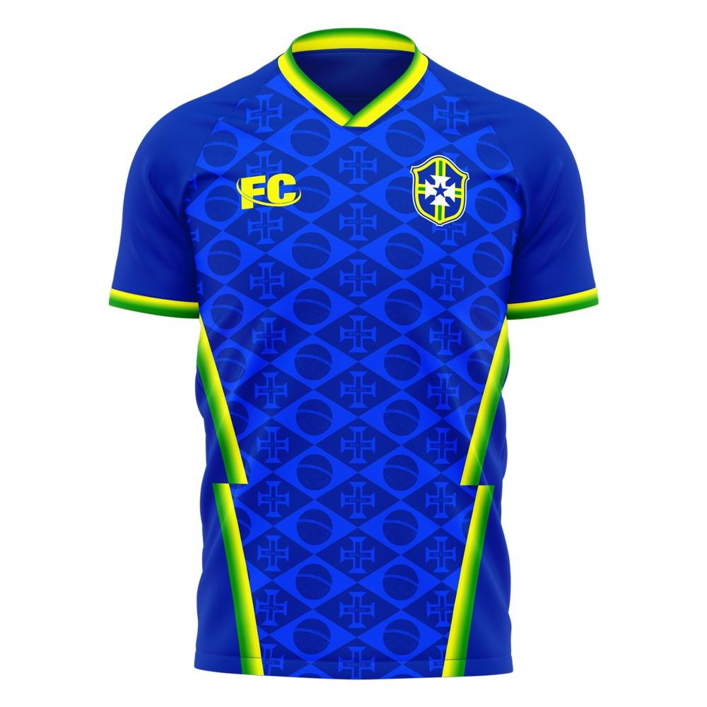 Brazil 2021-2022 Away Concept Football Kit (Fans Culture)