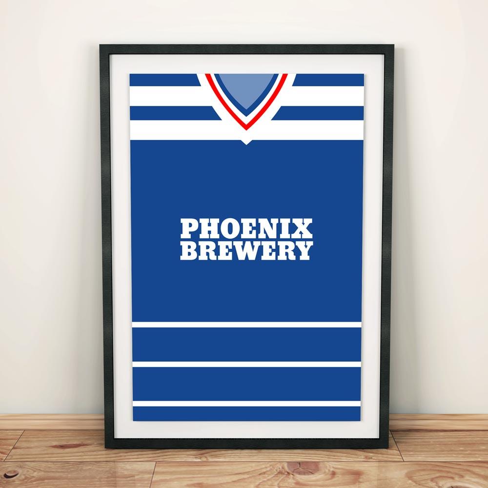 Brighton 1985 Football Shirt Art Print