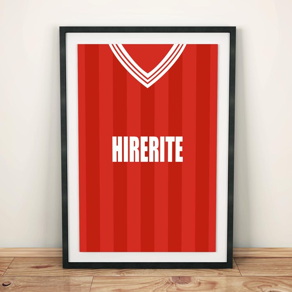 Bristol City 1983-86 Football Shirt Art Print