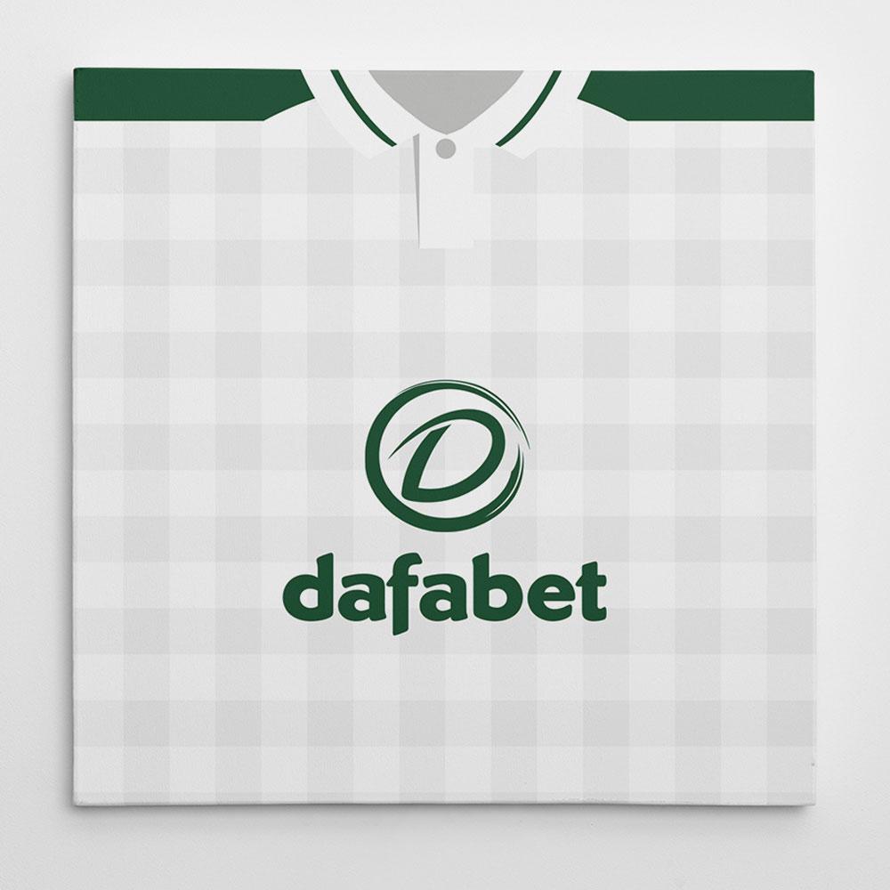 Celtic 18/19 Away Football Canvas Print