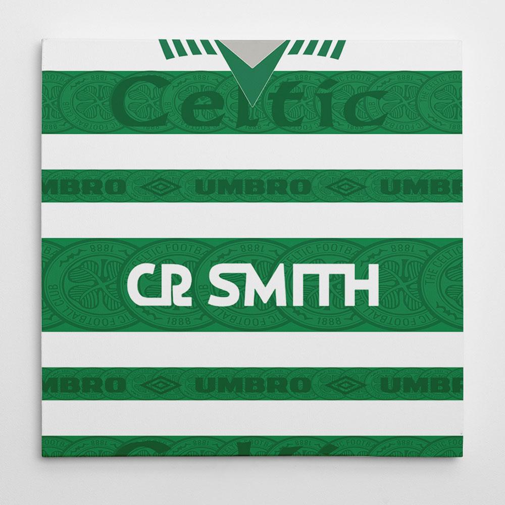 Celtic 95/97 Football Canvas Print