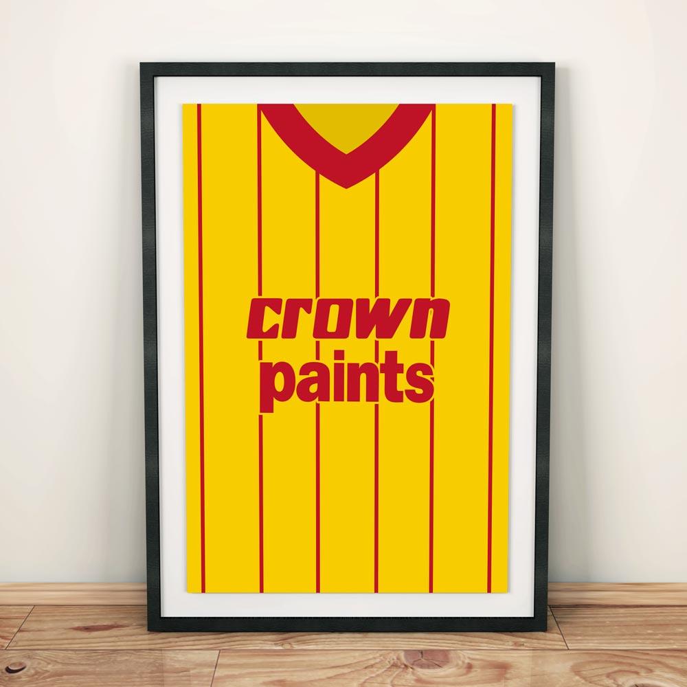 Liverpool 1982 Away Football Shirt Art Print