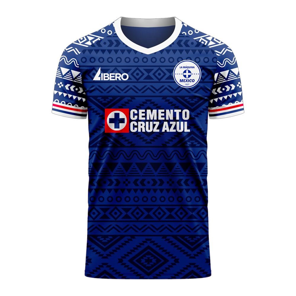 Cruz Azul 2025-2026 Home Concept Football Kit (Libero) - Adult Long Sleeve