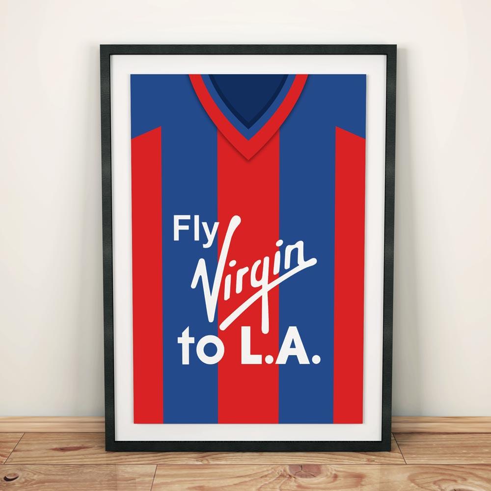 Crystal Palace 1988 Football Shirt Art Print