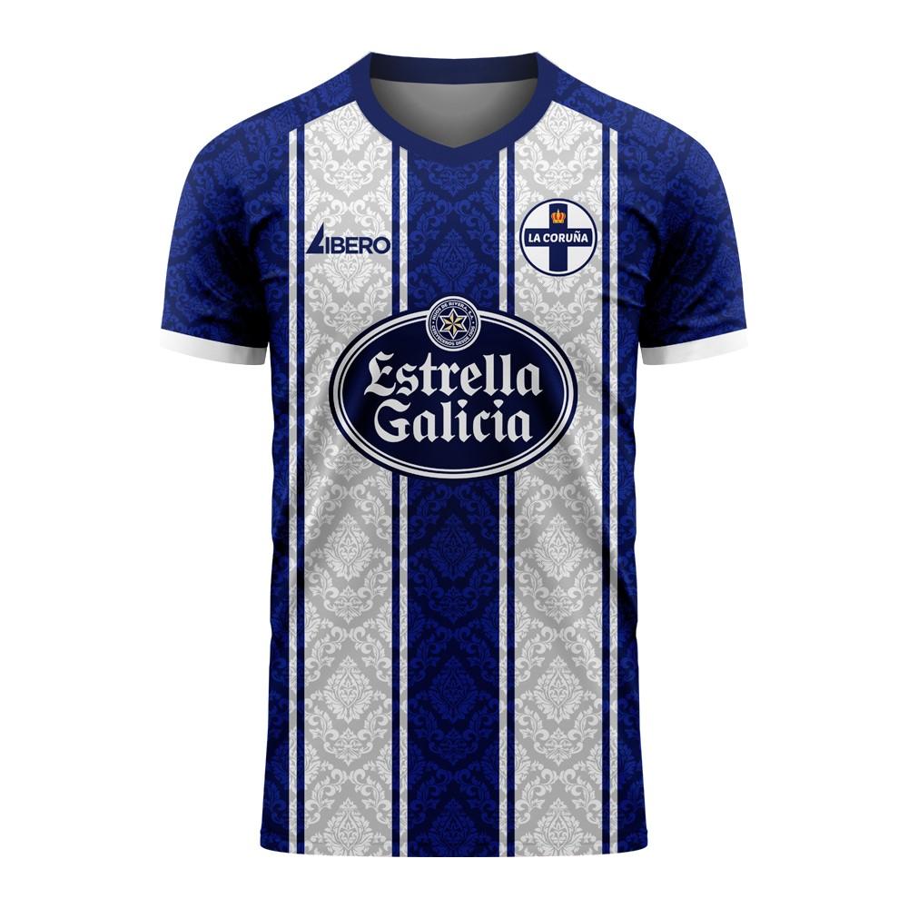 Deportivo La Coruna 2020-2021 Home Concept Football Kit (Libero) - Kids