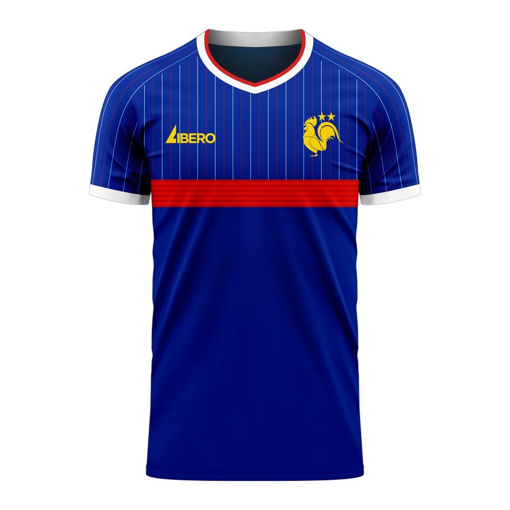 France 2020-2021 Home Concept Football Kit (Libero) - Kids (Long Sleeve)