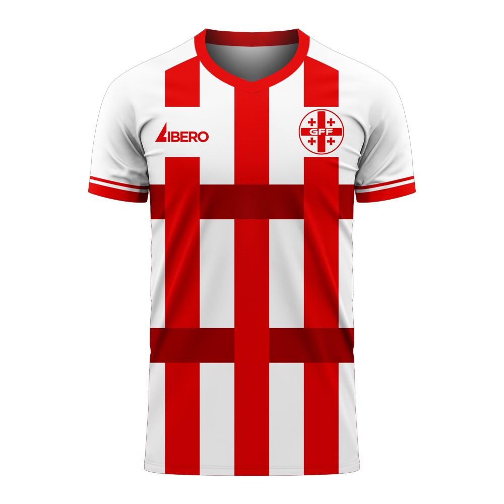 Georgia 2020-2021 Home Concept Football Kit (Libero) - Little Boys