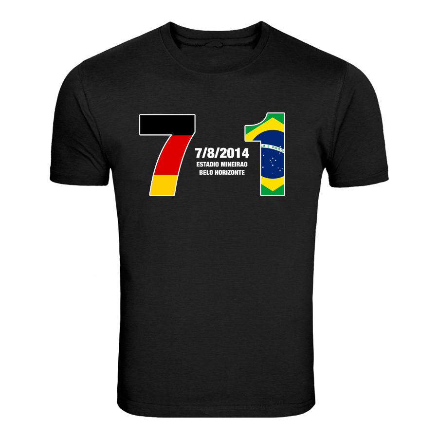 Germany 7 Brazil 1 T-Shirt (Black)