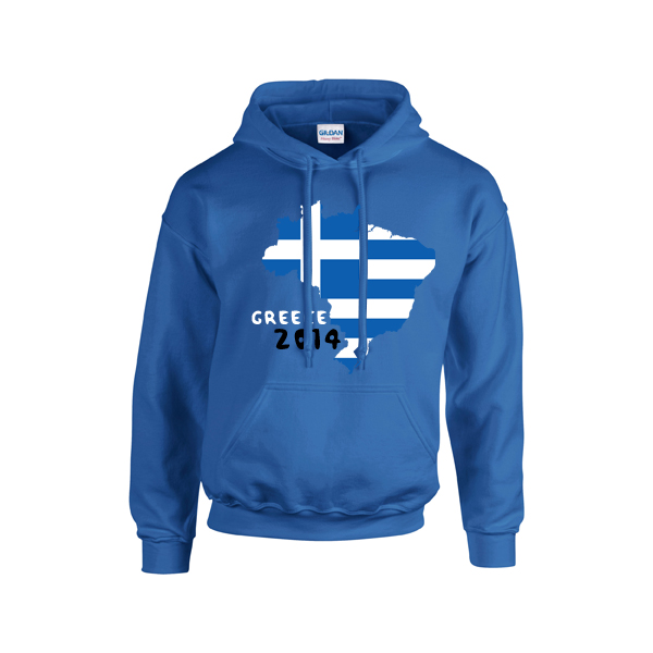 Greece 2014 Country Flag Hoody (blue)