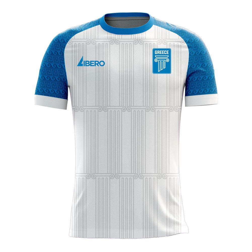 Greece 2020-2021 Home Concept Football Kit (Libero) - Little Boys