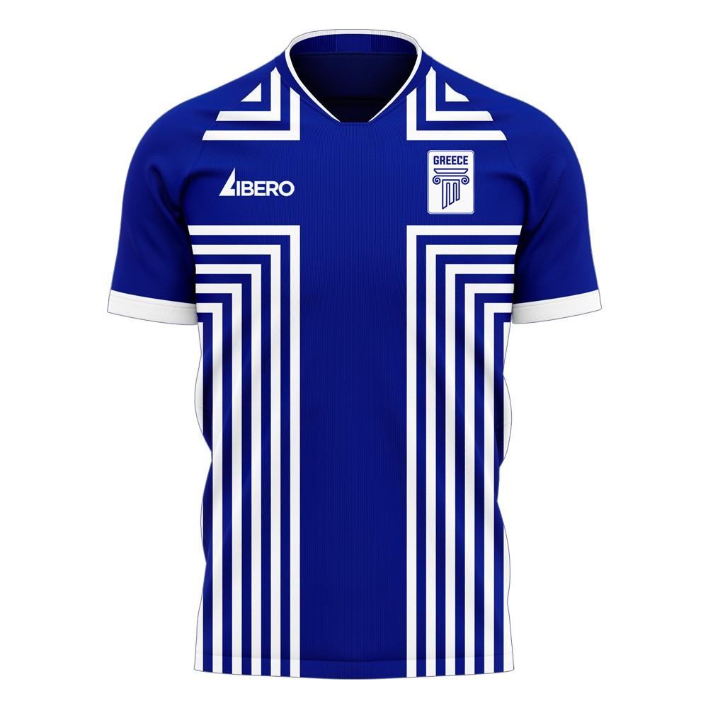 Greece 2020-2021 Away Concept Football Kit (Libero) - Kids (Long Sleeve)