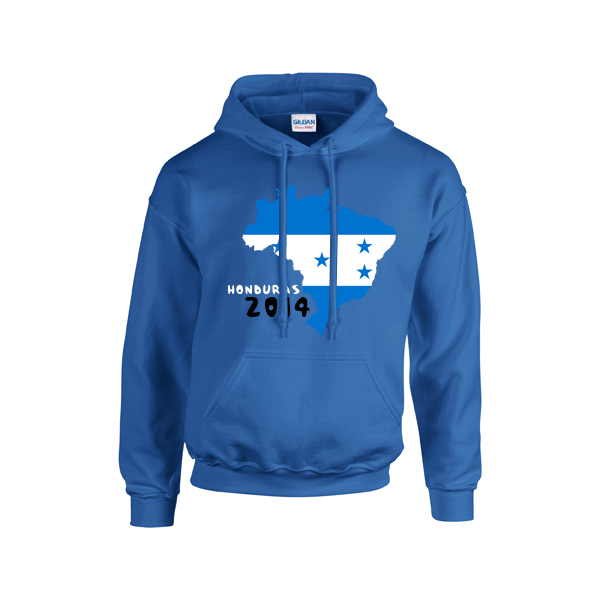 Honduras 2014 Country Flag Hoody (blue) - Kids