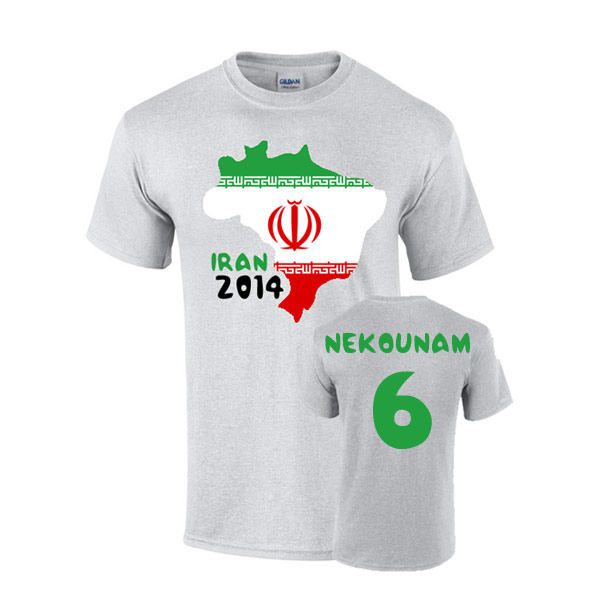 Iran 2014 Country Flag T-shirt (nekounam 6)