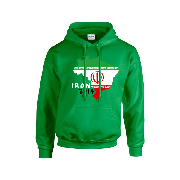 Iran 2014 Country Flag Hoody (green) - Kids