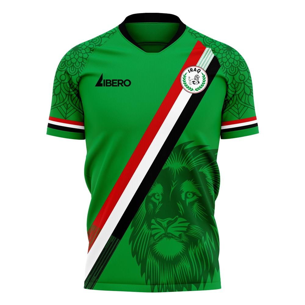 Green Iraq National Soccer/Football Jersey Shirt 