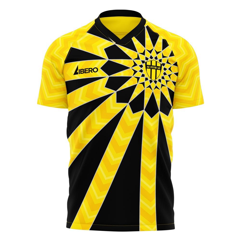 Al-Ittihad 2023-2024 Home Concept Football Kit (Libero) - Kids (Long Sleeve)