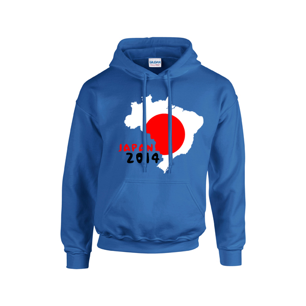 Japan 2014 Country Flag Hoody (blue)