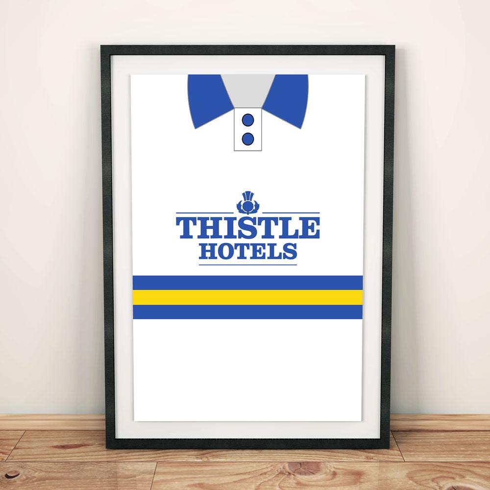 Leeds United 1993-95 Football Shirt Art Print