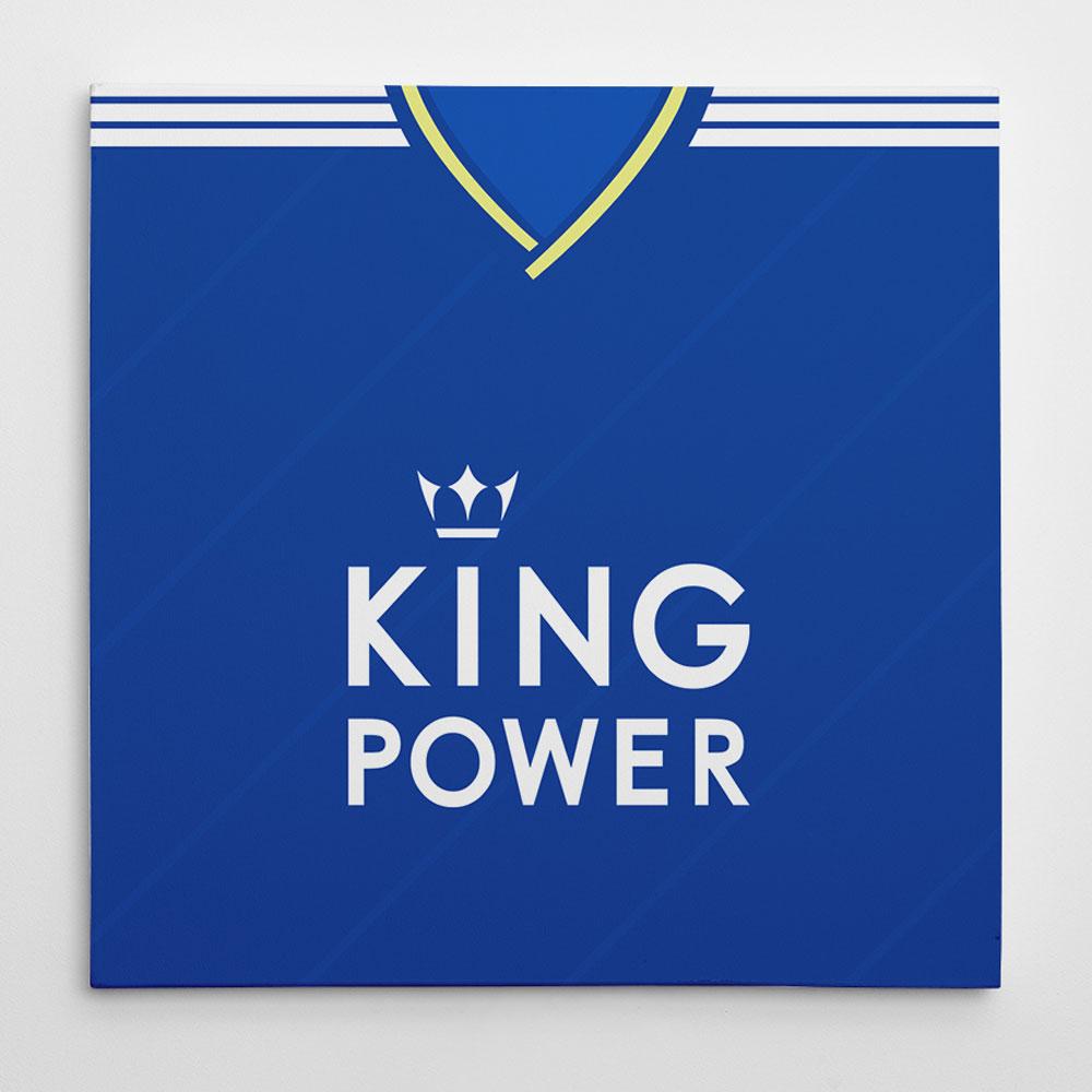 Leicester City 18/19 Football Canvas Print