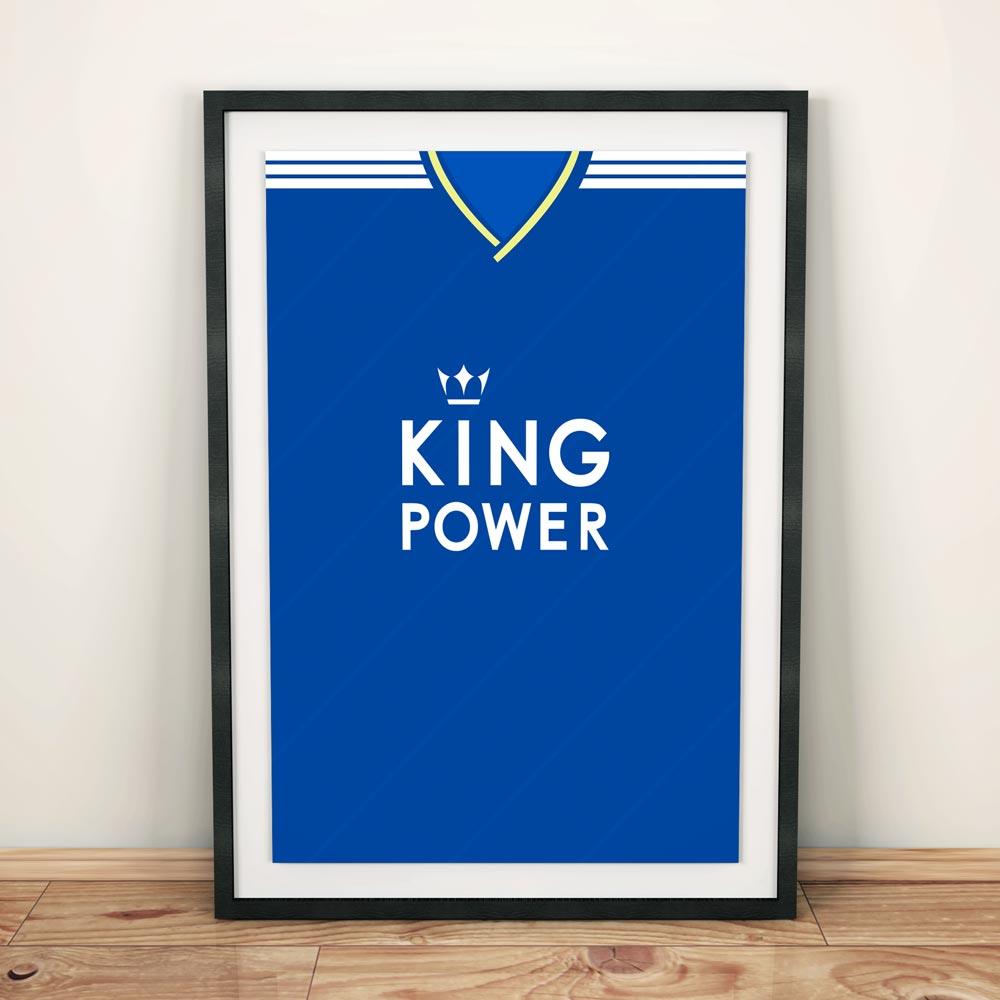 Leicester City 18/19 Football Shirt Art Print