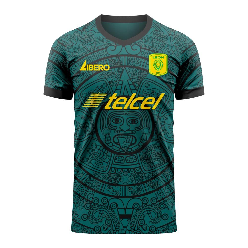 NEW 2020-2021 Leon Home Soccer Jersey Children Short Sleeve Football Shirt Suit 