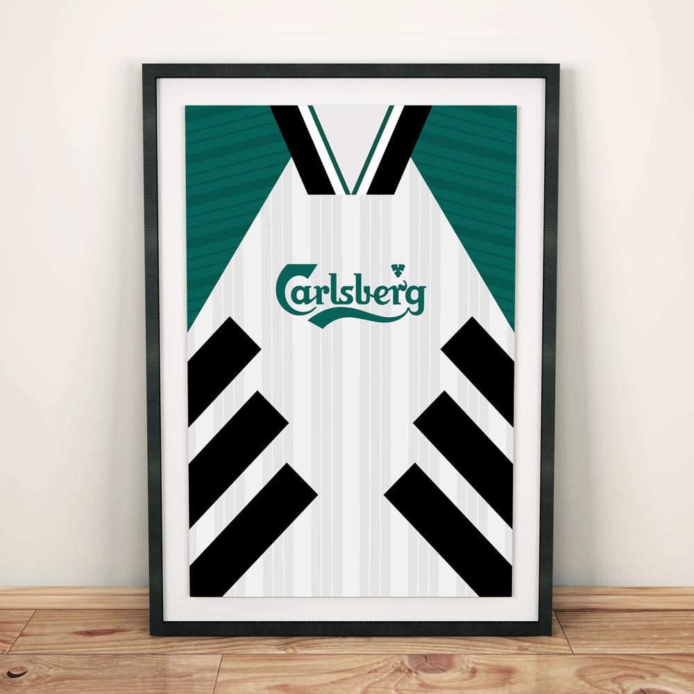 Liverpool 1993-95 Away Football Shirt Art Print