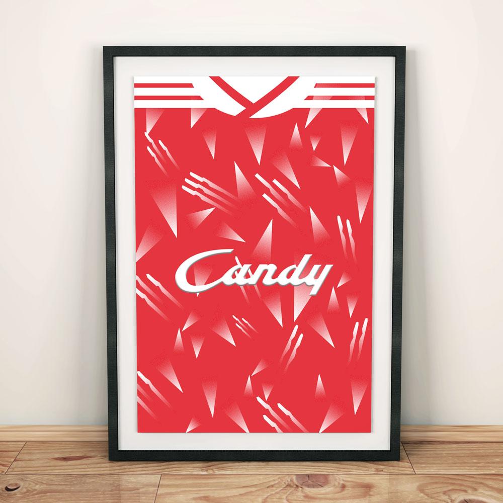 Liverpool 1989-91 Football Shirt Art Print