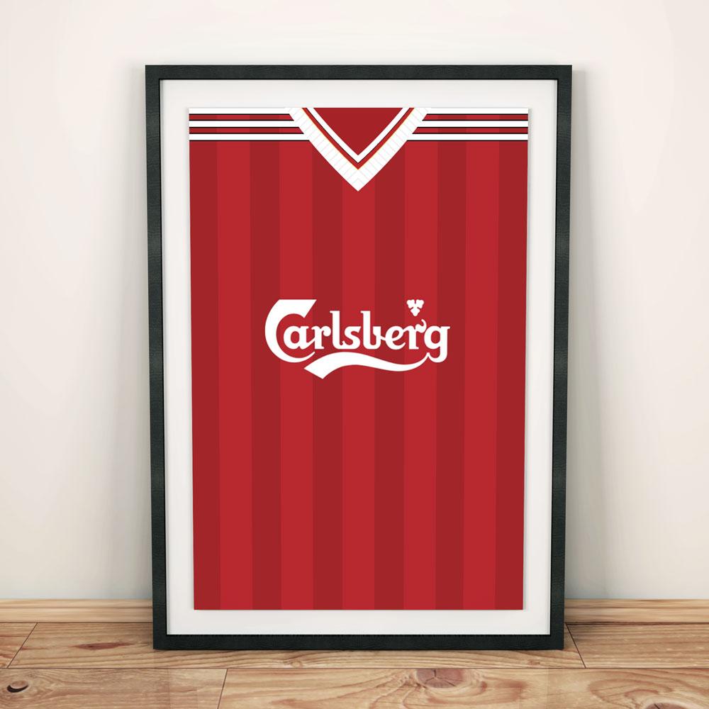 Liverpool 1995 Football Shirt Art Print