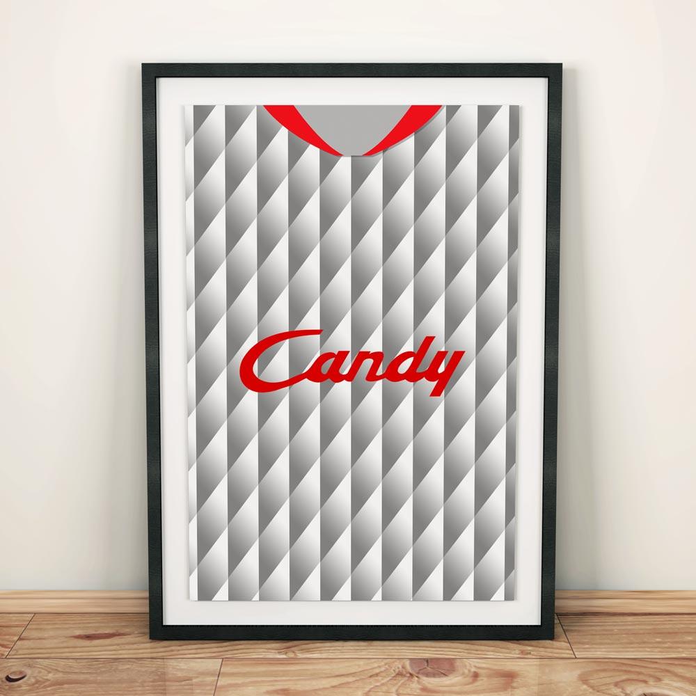 Liverpool 1989 Away Football Shirt Art Print