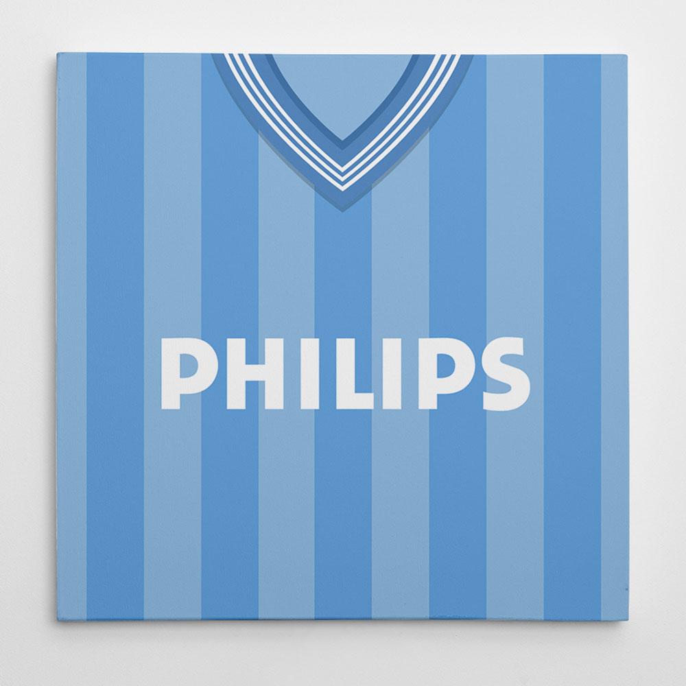 Manchester City 1984 Football Canvas Print