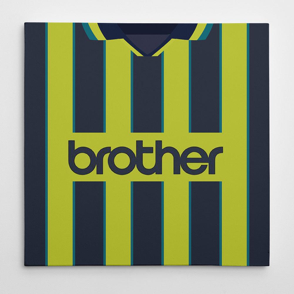 Manchester City 1999 Away Football Canvas Print