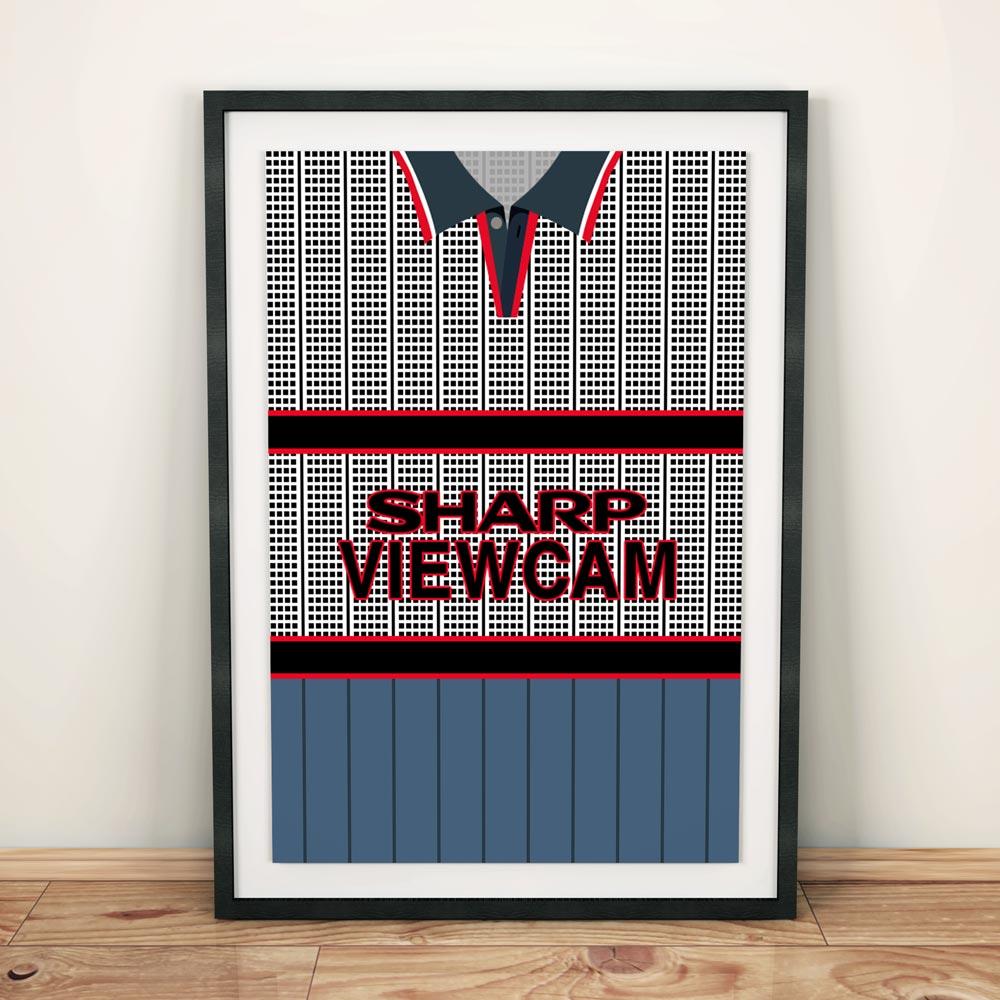 Manchester United 1995-96 Away Football Shirt Art Print