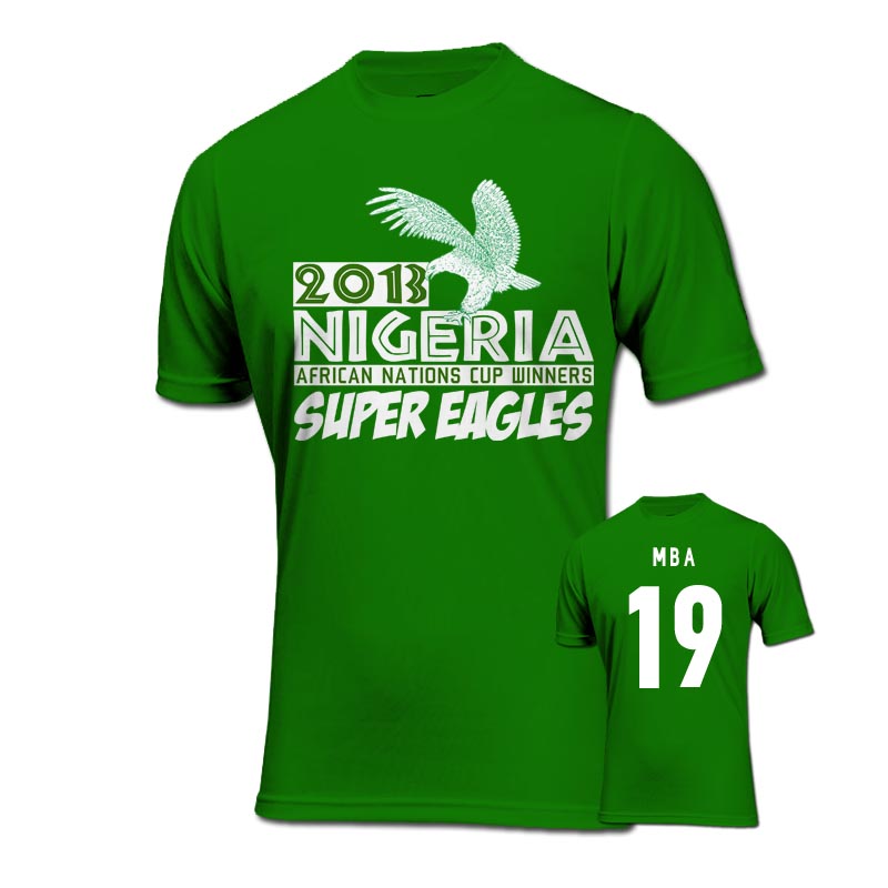 2013 Nigeria CAF Winners T-Shirt (Green) - Mba 19
