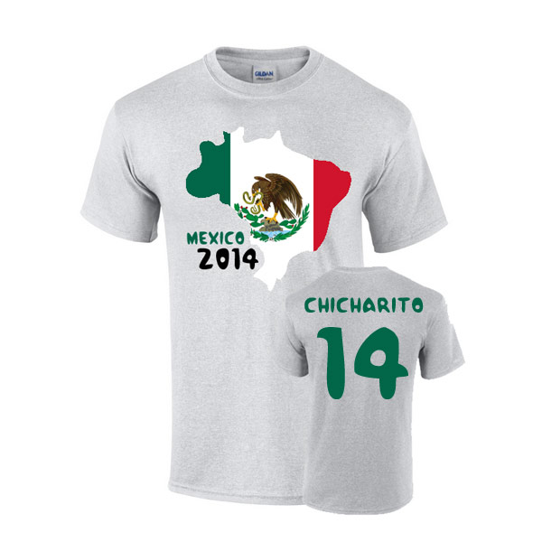 Mexico 2014 Country Flag T-shirt (chicharito 14)