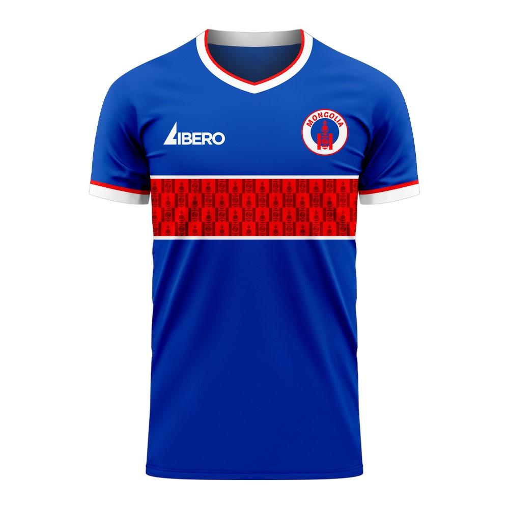 Mongolia 2020-2021 Home Concept Football Kit (Libero) - Kids (Long Sleeve)