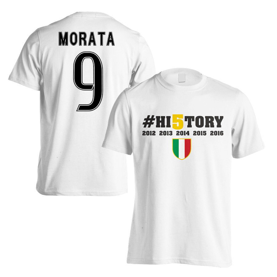 Juventus History Winners T-Shirt (Morata 9) White - Kids