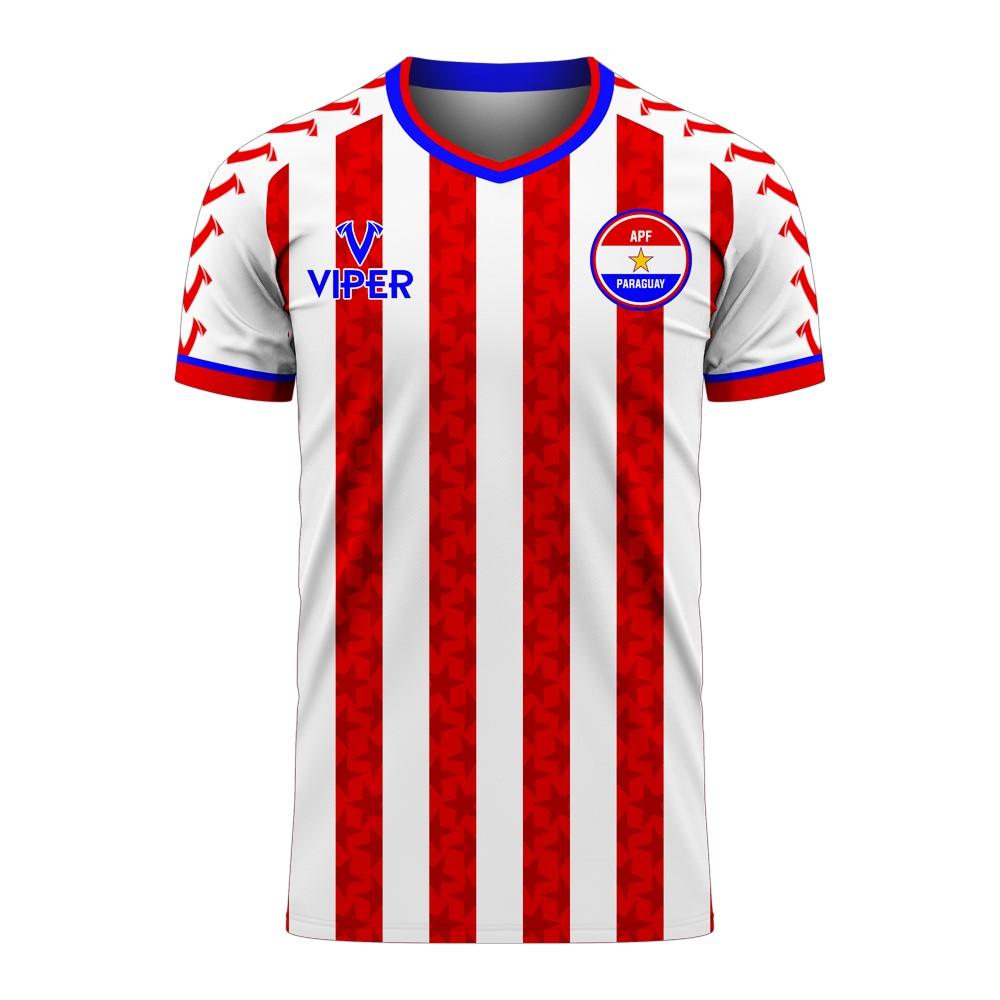 Paraguay 2020-2021 Home Concept Football Kit (Viper) - Adult Long Sleeve
