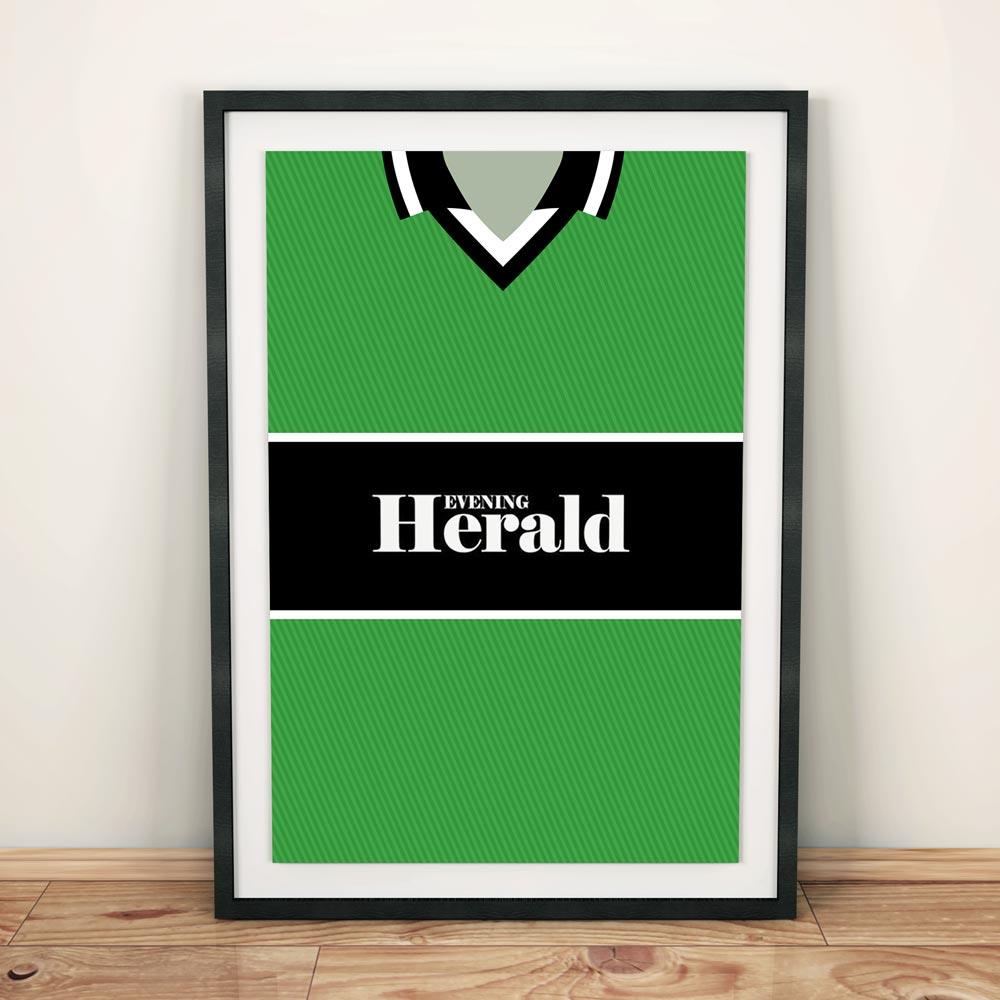 Plymouth 98-99 Football Shirt Art Print