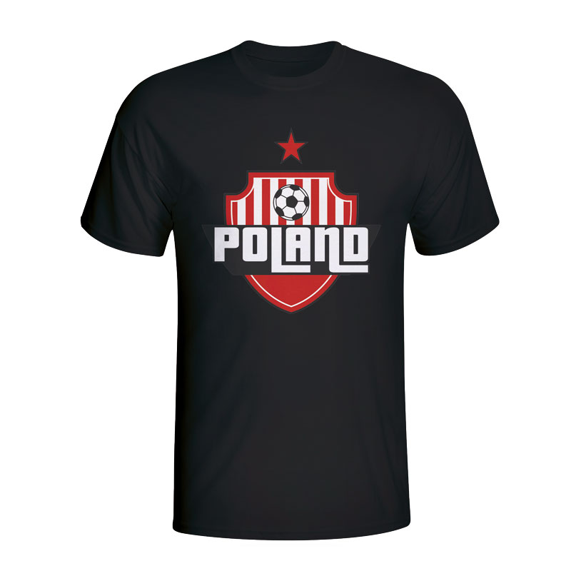 Poland Country Logo T-shirt (black) - Kids